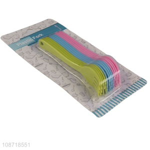 Low price 12pcs plastic <em>disposable</em> tableware <em>fork</em> for sale