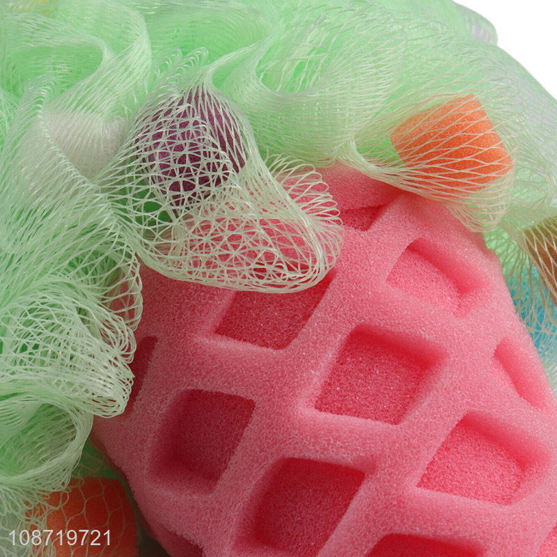 Hot items soft body scrubber exfoliating bath sponge for sale