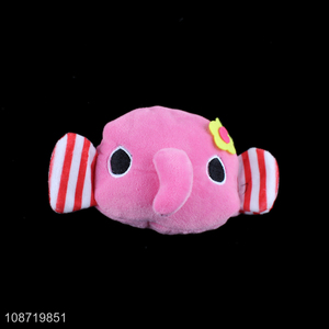 Hot sale kawaii cartoon elephant plush <em>coin</em> <em>purse</em> mini pocket wallet