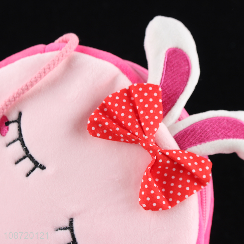 Wholesale cute plush crossbody bag cartoon rabbit fluffy messenger bag