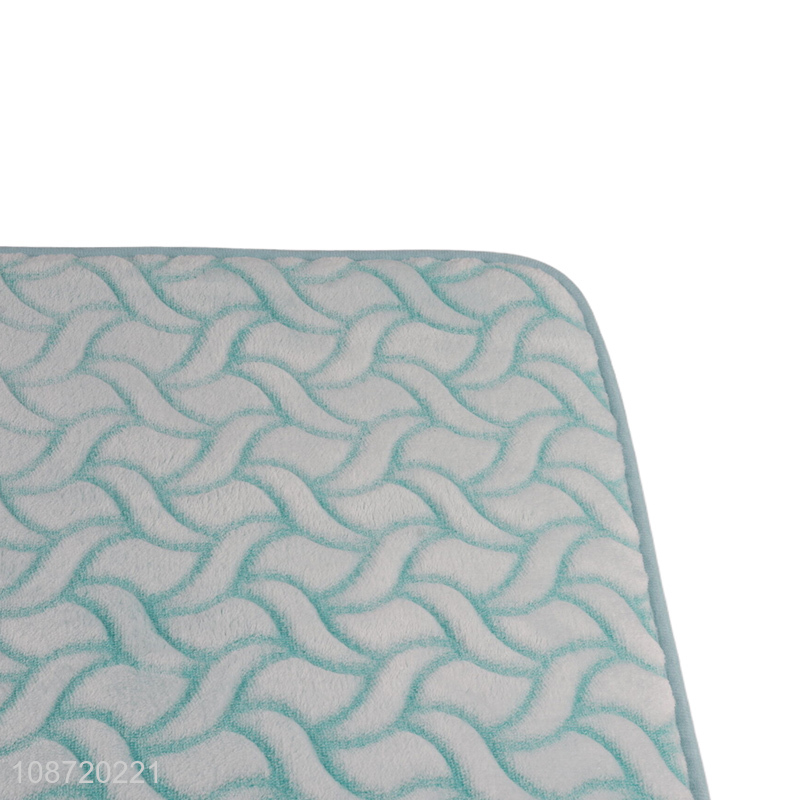 Wholesale non-slip soft water absorbent bathroom rug mat bath carpet
