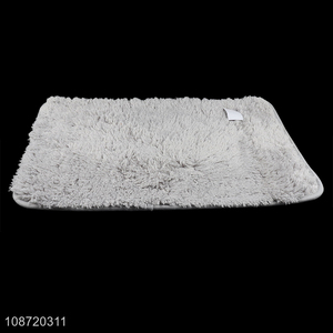 Good price non-slip water absorbent fluffy bathroom rugs bath carpets