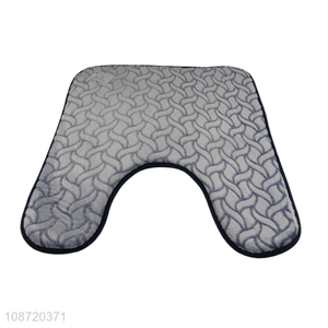 Wholesale U shaped toilet <em>rug</em> non-slip water absorbent bathroom mat