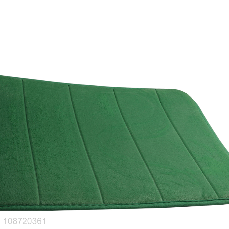 Good quality 2pcs non-slip washable toilet mat rug sets for bathroom