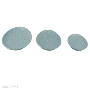 Latest products ceramic braided tableware <em>plate</em> for desktop decoration