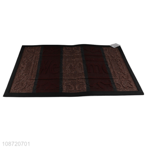 Hot selling rectangle anti-slip door entrance mat floor mat wholesale