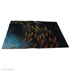 China supplier rectangle printed anti-slip floor mat door mat for home