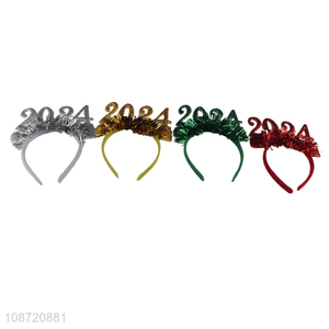 Wholesale 2024 Christmas headband New Year's Eve Hair Hoop Party Supplies
