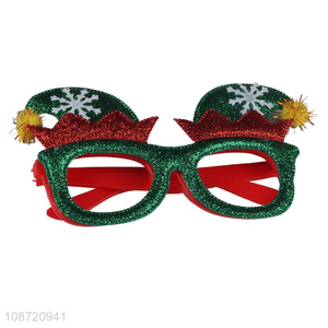 New product glitter Christmas glasses frame Christmas decoration supplies