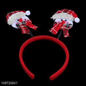 Wholesale Christmas hair hoop santa claus hair band for women girls kids