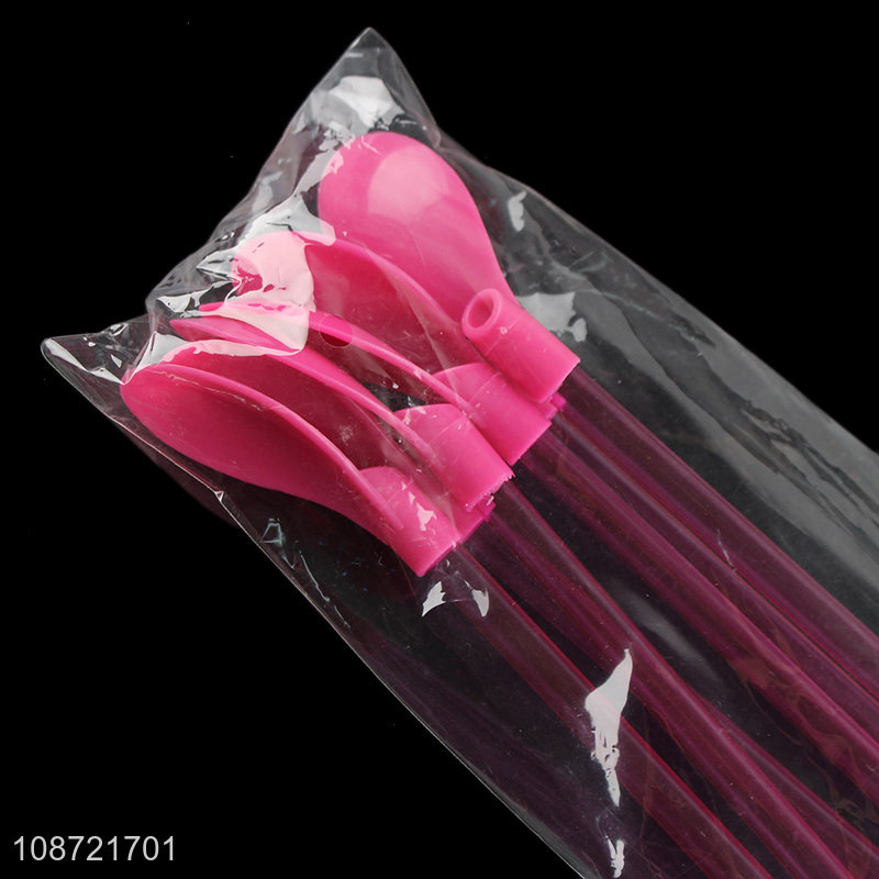 Hot selling hard plastic spoon straws reusable detachable stirring straws