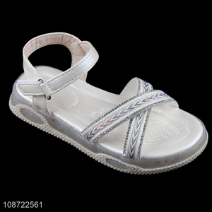 Popular products fashion girls kids summer casual sandal breathable sandal