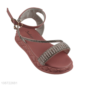 Factory direct sale soft sole girls kids casual summer sandal <em>beach</em> shoes wholesale