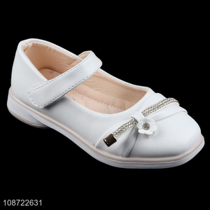 Hot items fashion girls kids soft sole comfortable casual leather shoes
