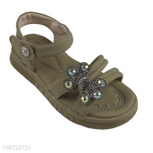 Good quality non-slip summer girls kids soft sole <em>beach</em> sandal for sale