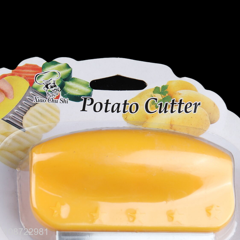 Wholesale heavy duty stainless steel crinkle potato cutter for carrots onions