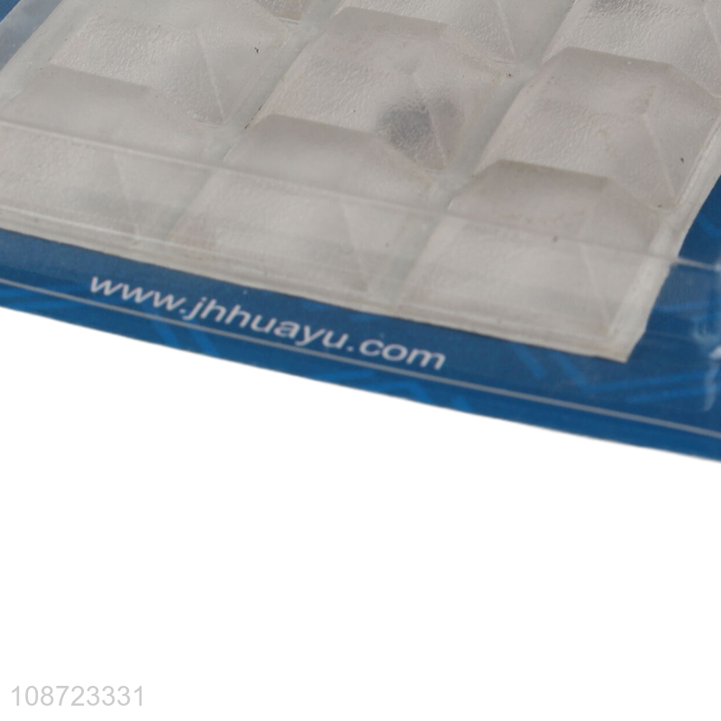 New arrival 12pcs clear adhesive noise dampening bumper pads for drawers