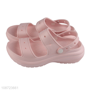 Popular products pink women non-slip summer sandal <em>beach</em> shoes