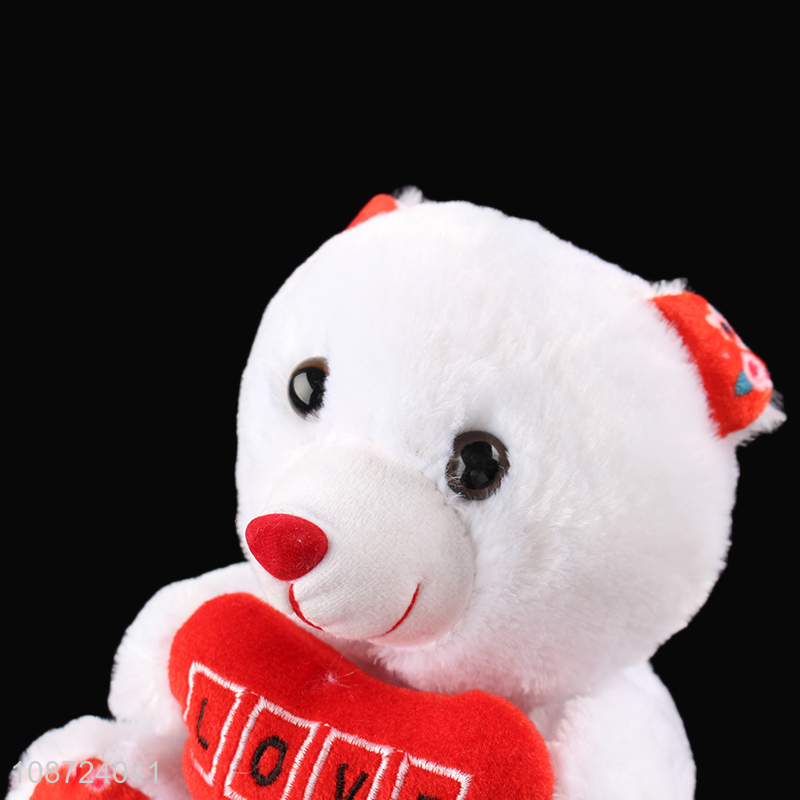 Good quality cute soft stuffed plush bear Valentines's Day toy