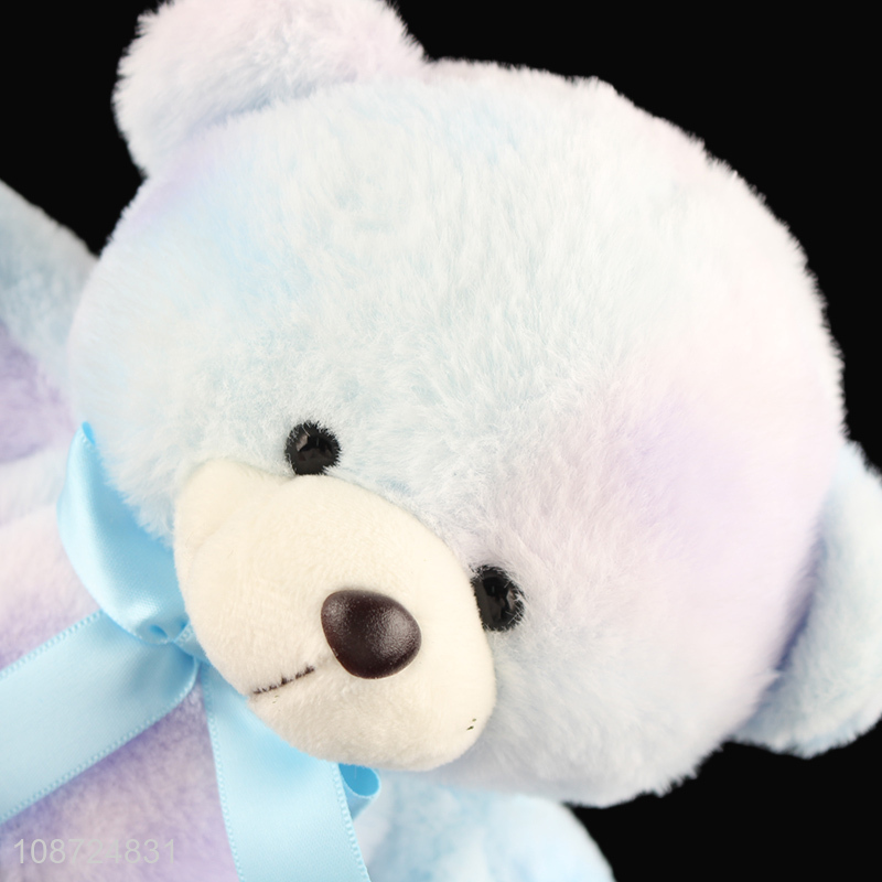 New product cute colorful plush bear toy stuffed animal toy for kids
