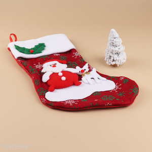 Best selling hanging christmas stocking gifts bag for christmas decoration