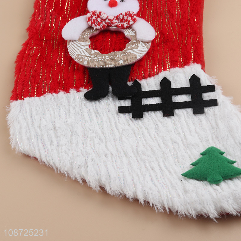 China products snowman christmas stocking christmas tree hanging ornaments for sale