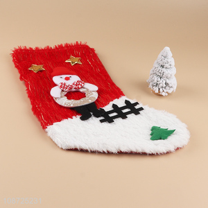China products snowman christmas stocking christmas tree hanging ornaments for sale