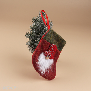 Good selling christmas tree hanging ornaments santa claus gifts bag christmas stocking