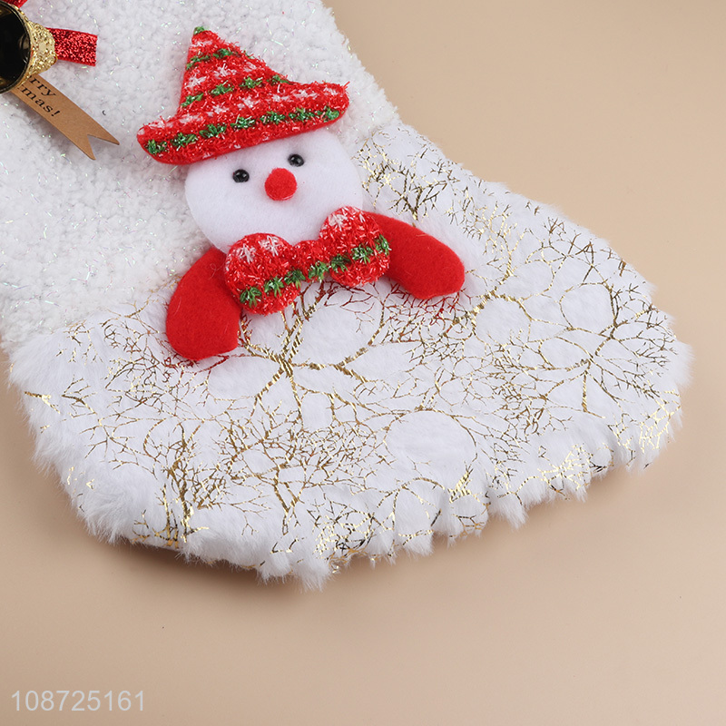 China supplier snowman christmas stocking xmas tree hanging ornaments for sale