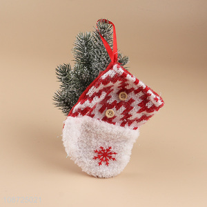 China supplier christmas tree decoration christmas stocking candy bag for sale