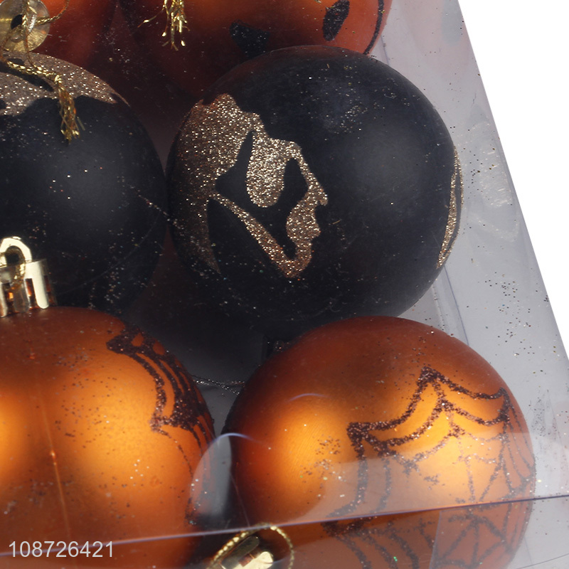 Low price 12pcs halloween hanging ornaments decoration ball for home