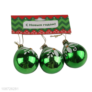Popular products 3pcs christmas tree hanging ornaments christmas ball set