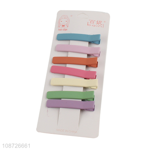 Popular products candy color girls headwear <em>hairpin</em> hair grip for sale