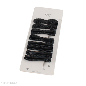 China factory black fashion girls <em>hairpin</em> hair grip for hair accessories