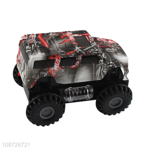 Hot selling  electric graffiti cross-country truck with music & light for kids gifts