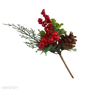 Wholesale artificial Christmas tree picks stems twigs for Xmas decoration
