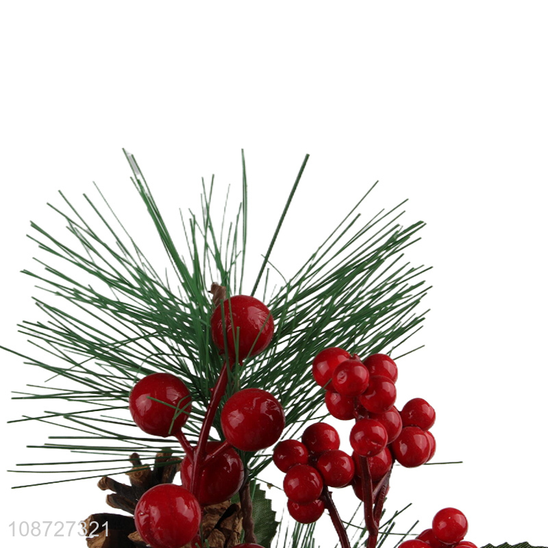 Good quality artificial red berry steams artificial Christmas tree picks