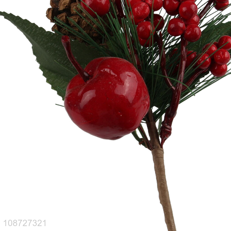 Good quality artificial red berry steams artificial Christmas tree picks