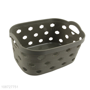 Best selling hollow fresh fruits vegetable storage basket with handle