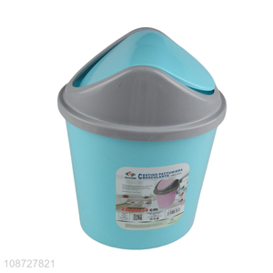 Top selling plastic indoor flip lid touchless trash can wholesale