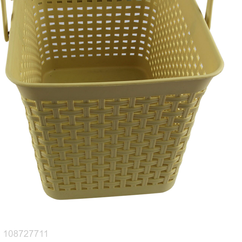 New products portable hollow fruits vegetable storage basket with handle