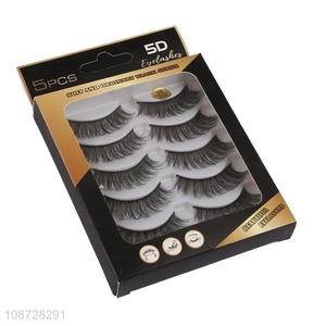 New products 5d fluffy mink eyelashes false eyelashes set for sale