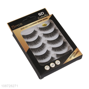 China factory women makeup supplies natural 5d eyelashes wholesale