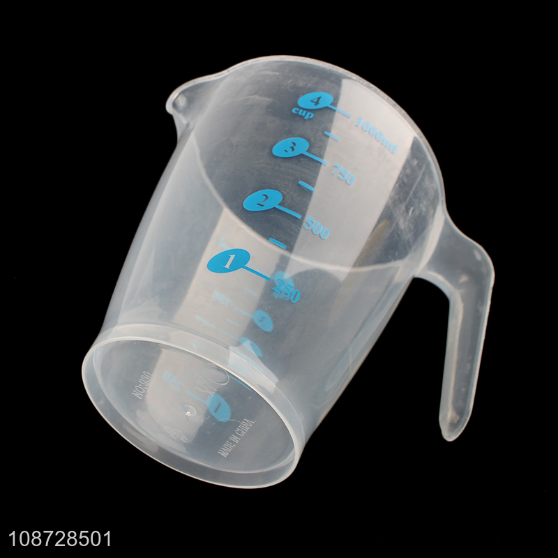 Online wholesale clear plastic nesting liquid measuring cup set for kitchen
