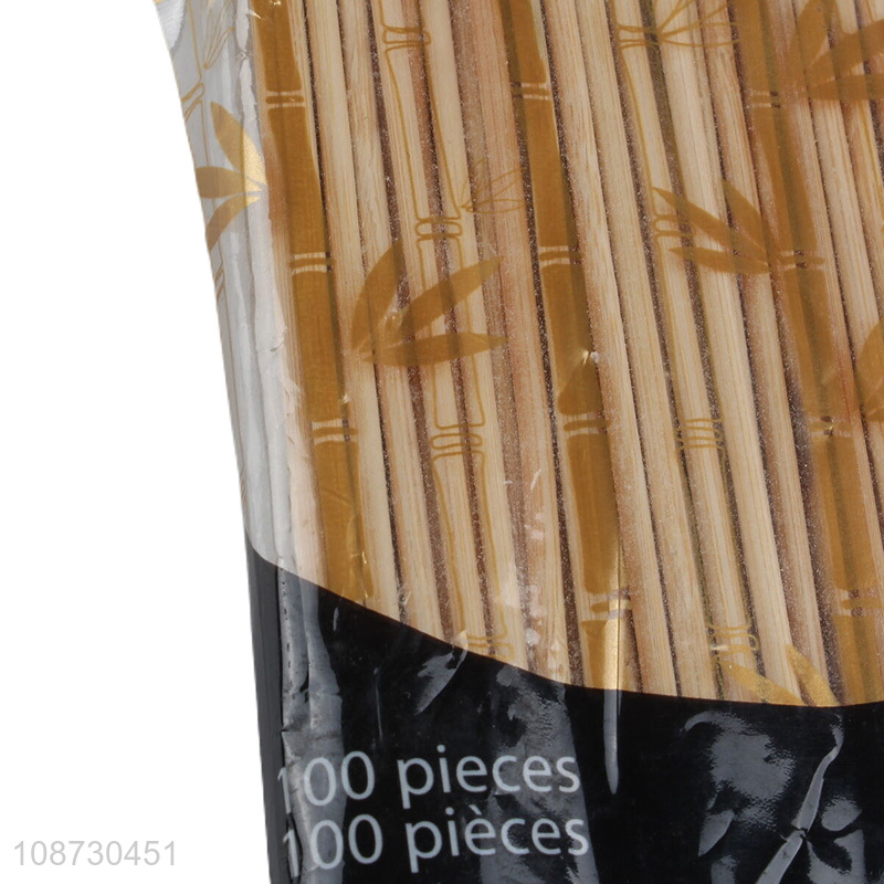 Best price 100pcs bamboo barbecue sticks bamboo skewer set for sale