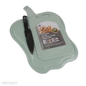 China wholesale eco-friendly kitchen cutting <em>board</em> and kitchen knife set