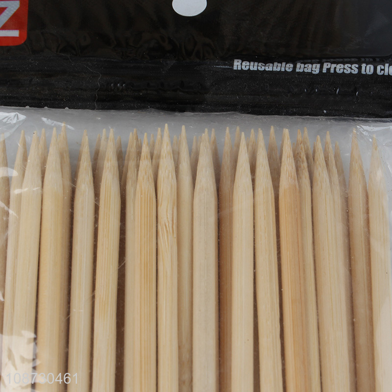 Good quality bamboo 50pcs disposable bamboo skewers barbecue sticks wholesale