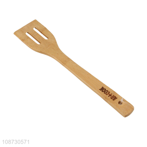 New style bamboo kitchen utensils cooking slotted spatula for sale