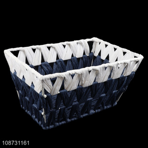 Good quality multi-purpose hand-woven papyrus storage basket for pantry kitchen