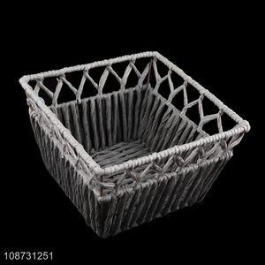 Good quality multi-purpose natural hand-woven papyrus <em>storage</em> <em>basket</em> for pantry